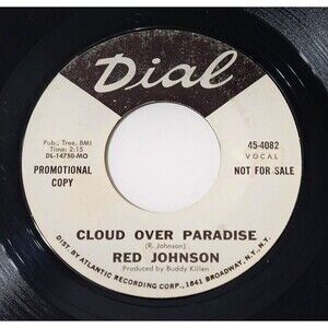 Red Johnson Cloud Over Paradise / What Man Wouldn't Try 45 RPM Dial Promo VG '68